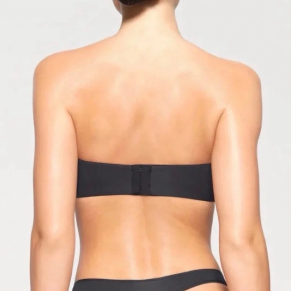 Skims Fits Everybody Strapless Convertible Lined Demi Onyx Black Sz 42DDDD NWT - Picture 5 of 14